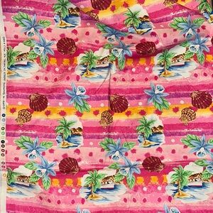 Jo Ann’s Tropical Floral and Seashell Fabric
